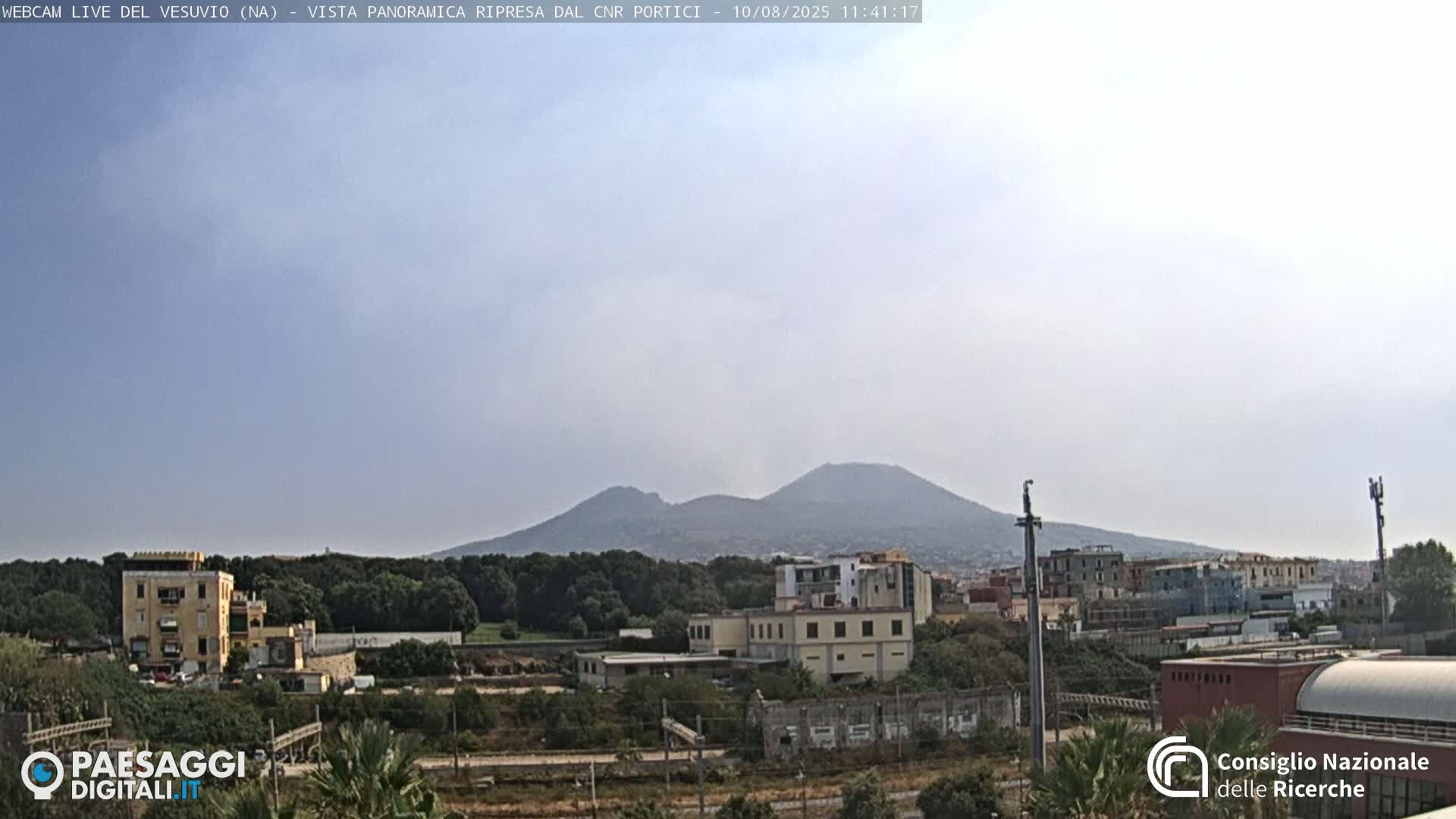 Mount Vesuvius Volcano (Vulcano Vesuvio) Panaromic Live Cam- Naples, Campania, Italy