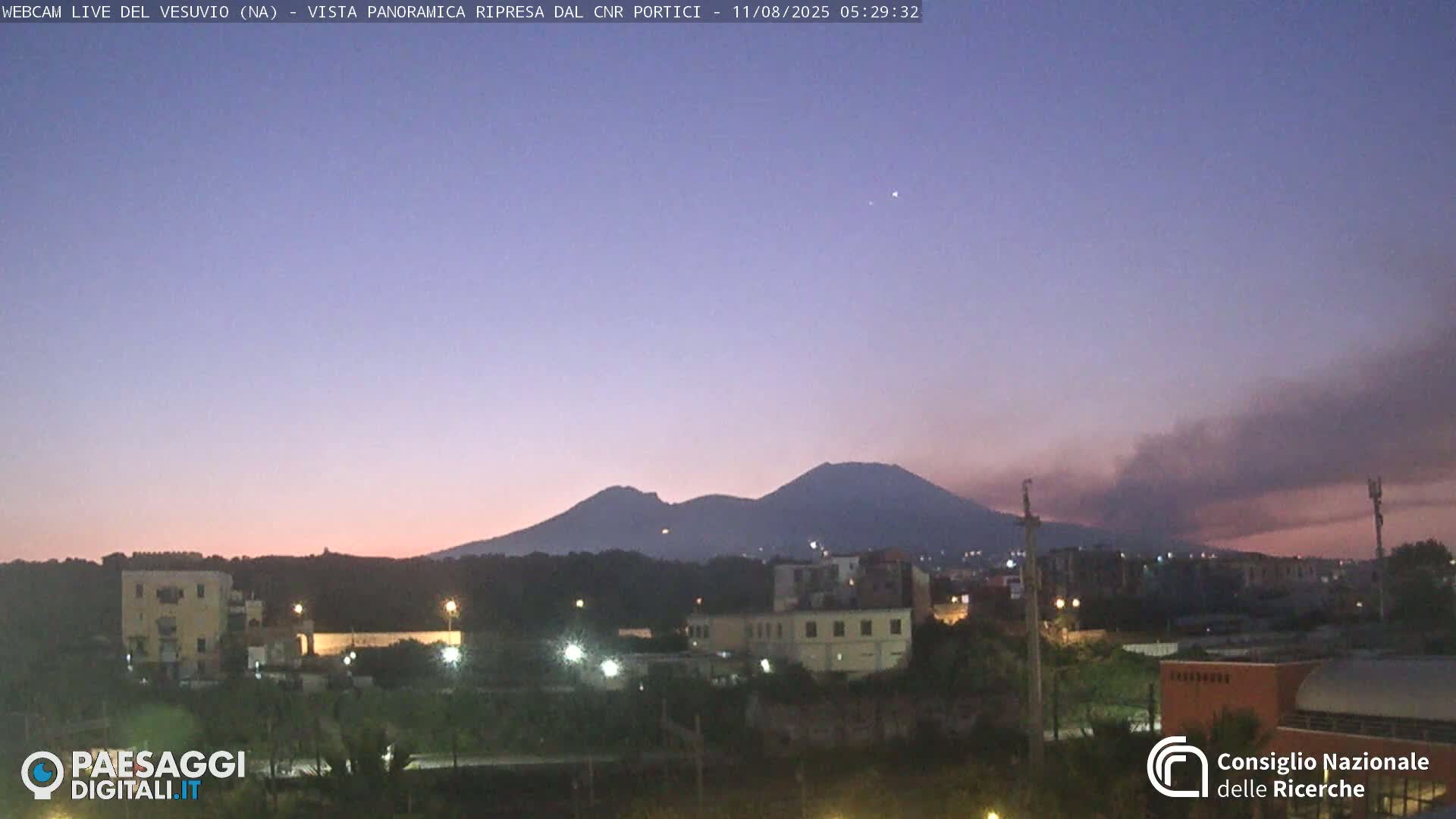  Mount Vesuvius Volcano (Vulcano Vesuvio) Panaromic Live Cam- Naples, Campania, Italy