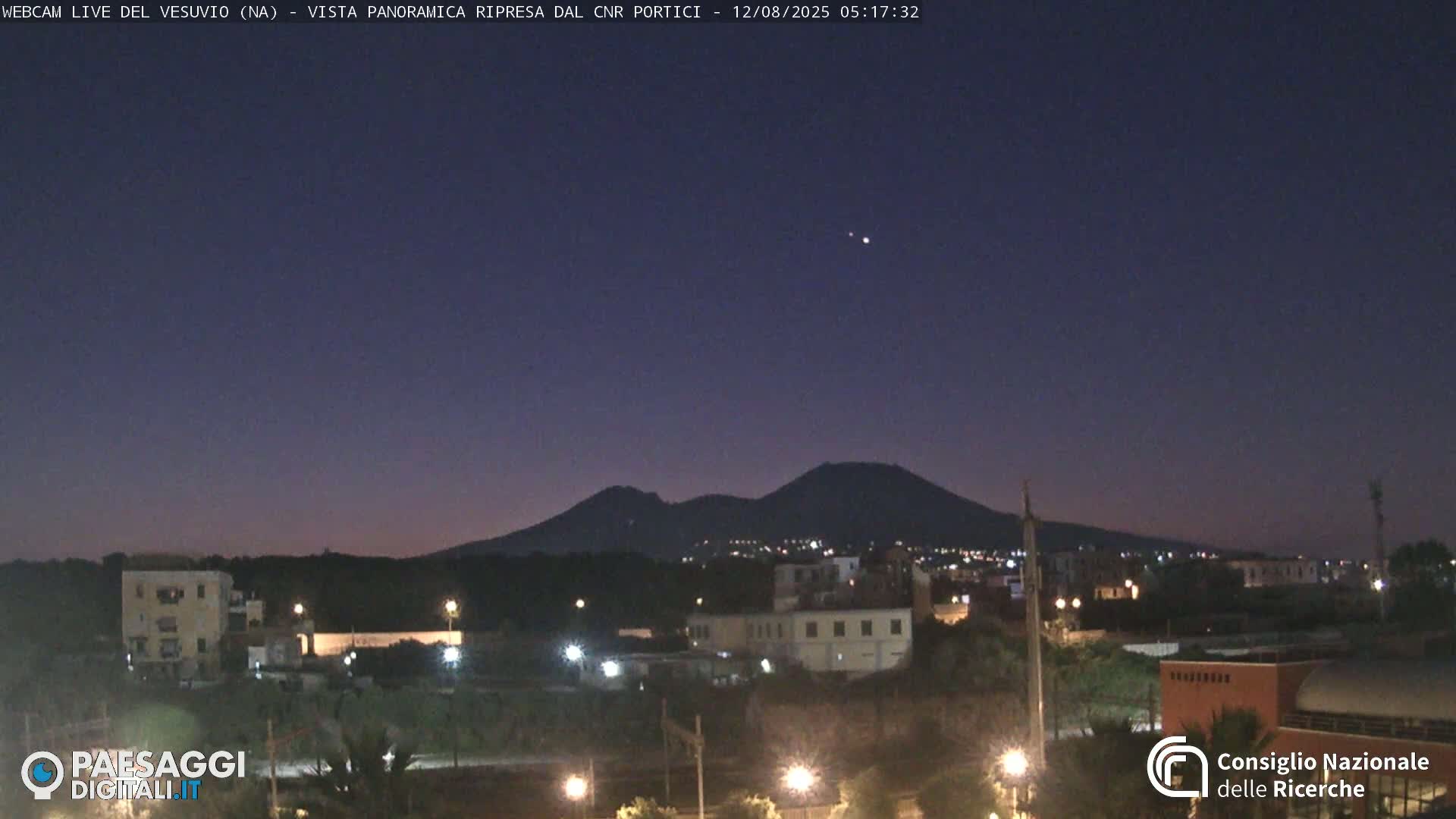  Mount Vesuvius Volcano (Vulcano Vesuvio) Panaromic Live Cam- Naples, Campania, Italy