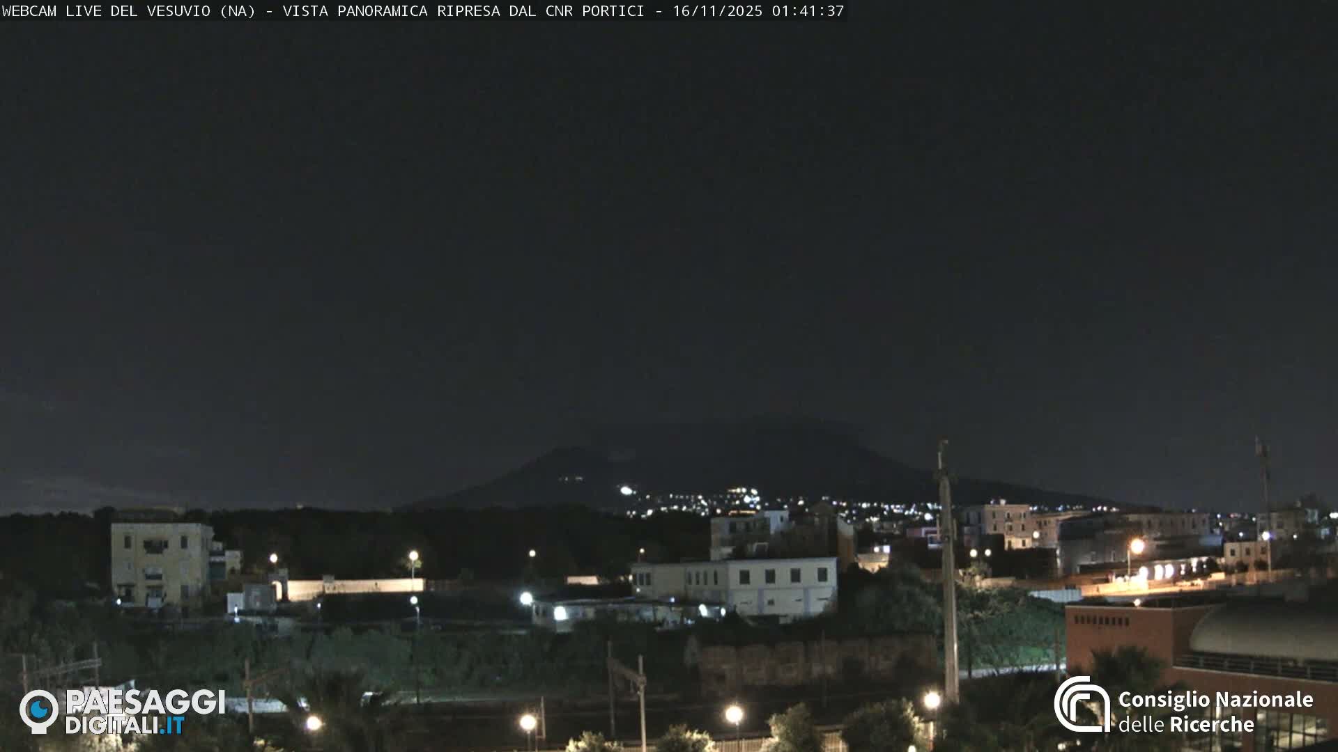  Mount Vesuvius Volcano (Vulcano Vesuvio) Panaromic Live Cam- Naples, Campania, Italy
