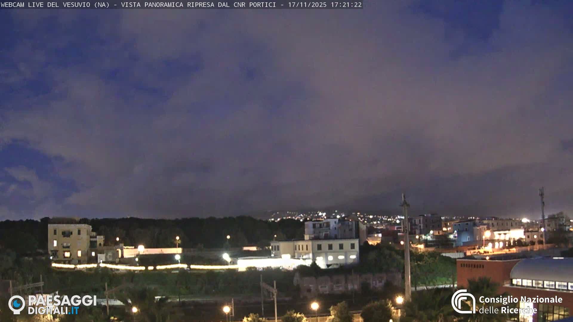  Mount Vesuvius Volcano (Vulcano Vesuvio) Panaromic Live Cam- Naples, Campania, Italy