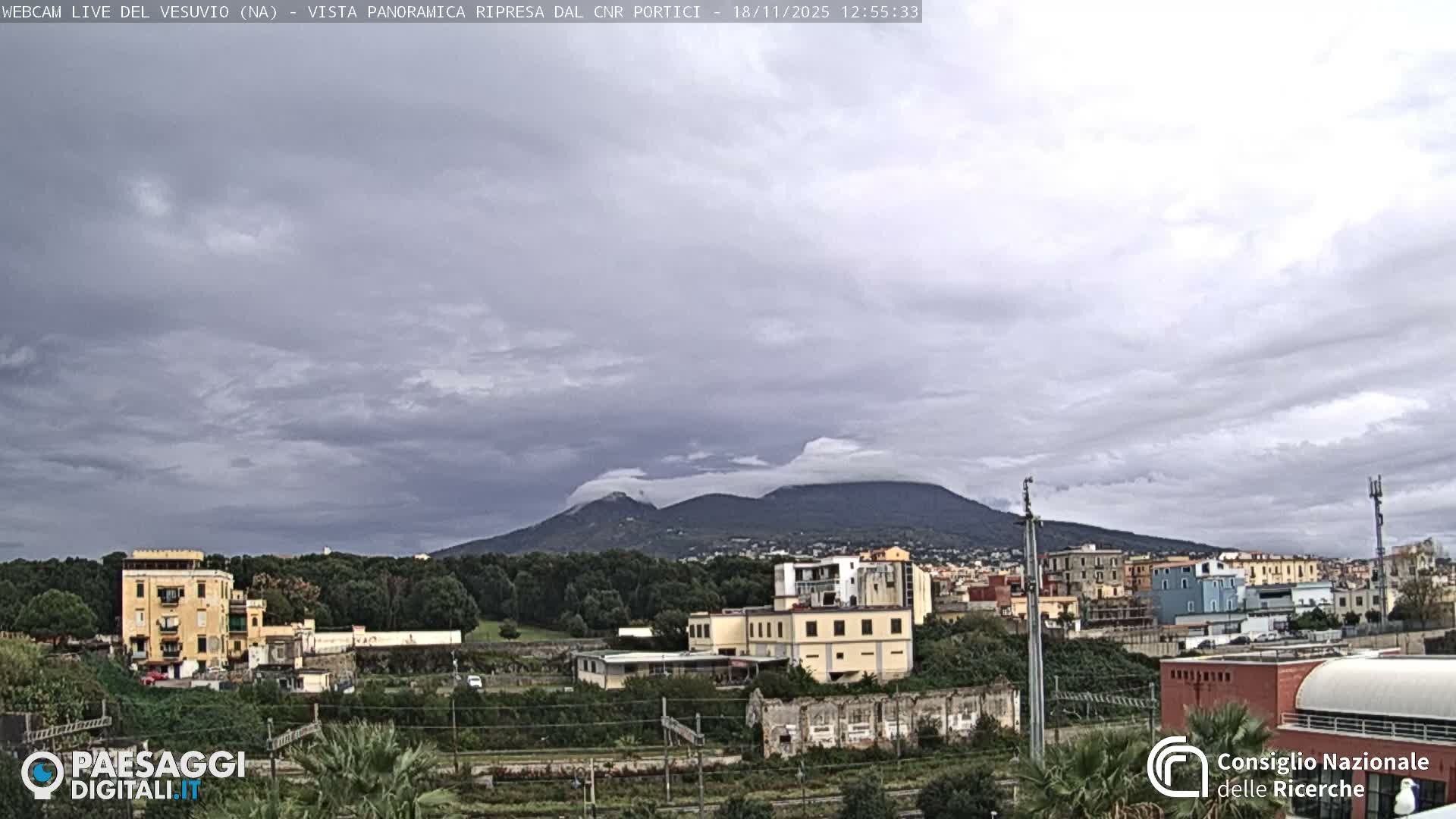  Mount Vesuvius Volcano (Vulcano Vesuvio) Panaromic Live Cam- Naples, Campania, Italy