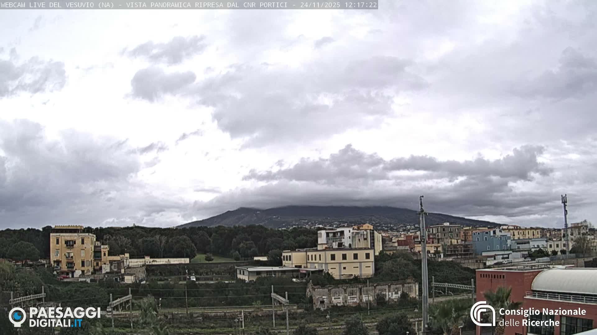  Mount Vesuvius Volcano (Vulcano Vesuvio) Panaromic Live Cam- Naples, Campania, Italy