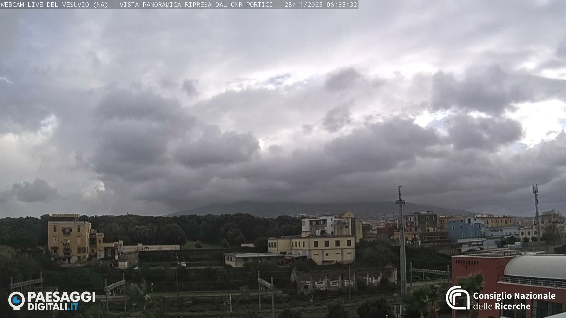  Mount Vesuvius Volcano (Vulcano Vesuvio) Panaromic Live Cam- Naples, Campania, Italy