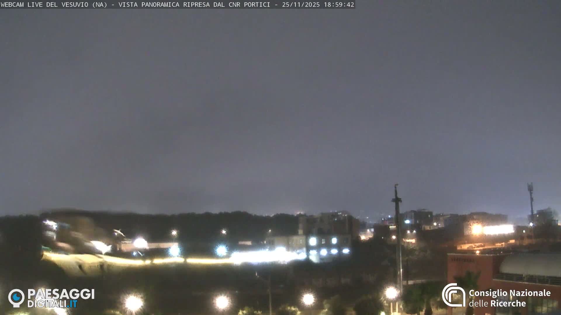  Mount Vesuvius Volcano (Vulcano Vesuvio) Panaromic Live Cam- Naples, Campania, Italy