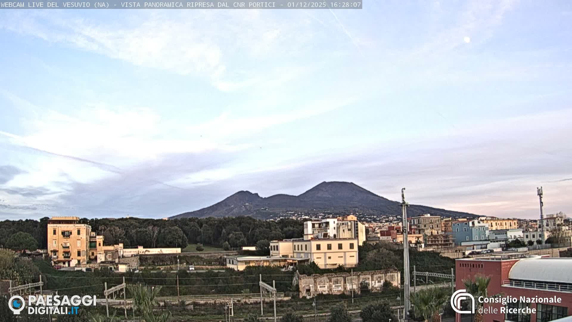  Mount Vesuvius Volcano (Vulcano Vesuvio) Panaromic Live Cam- Naples, Campania, Italy