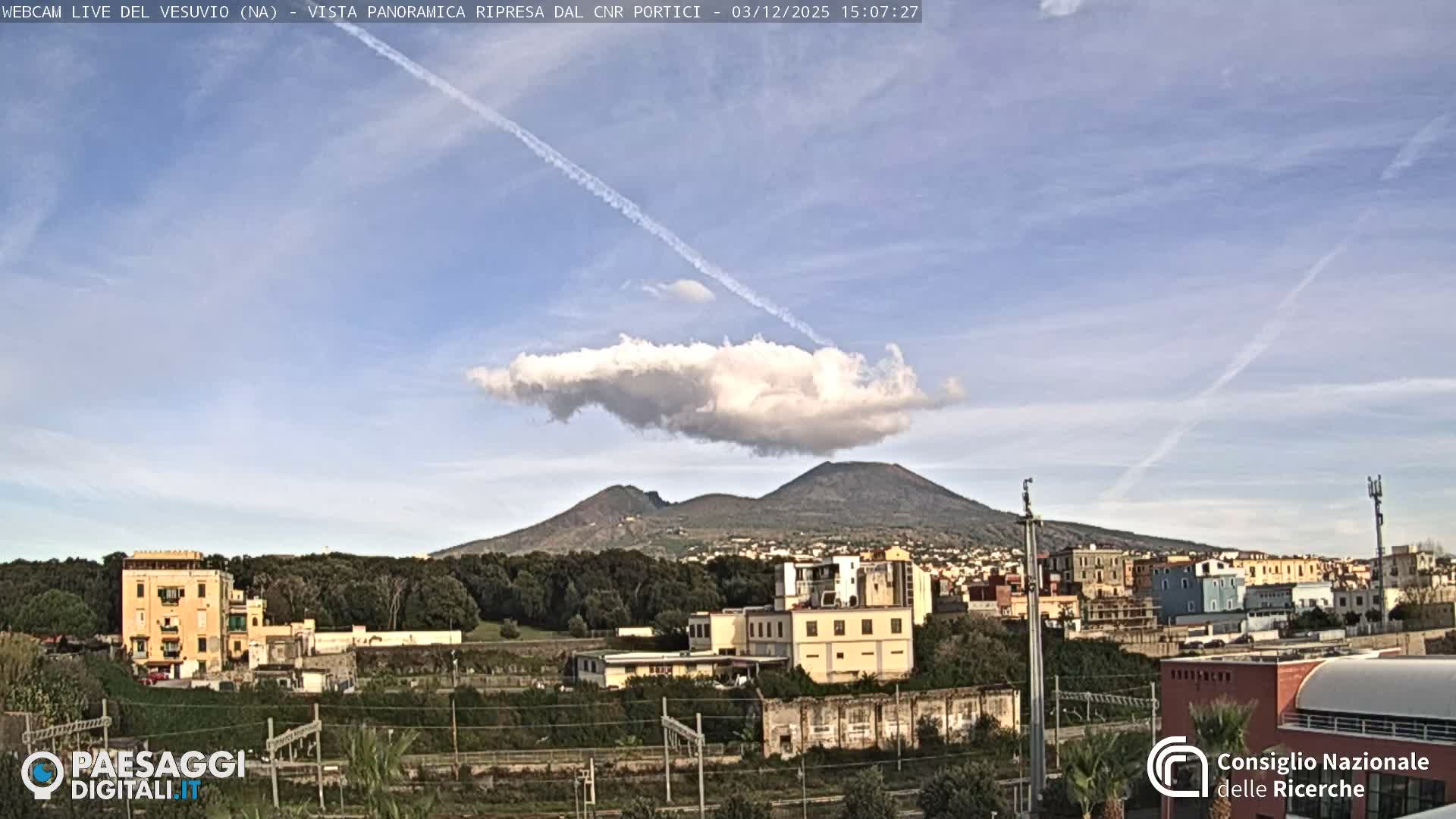  Mount Vesuvius Volcano (Vulcano Vesuvio) Panaromic Live Cam- Naples, Campania, Italy