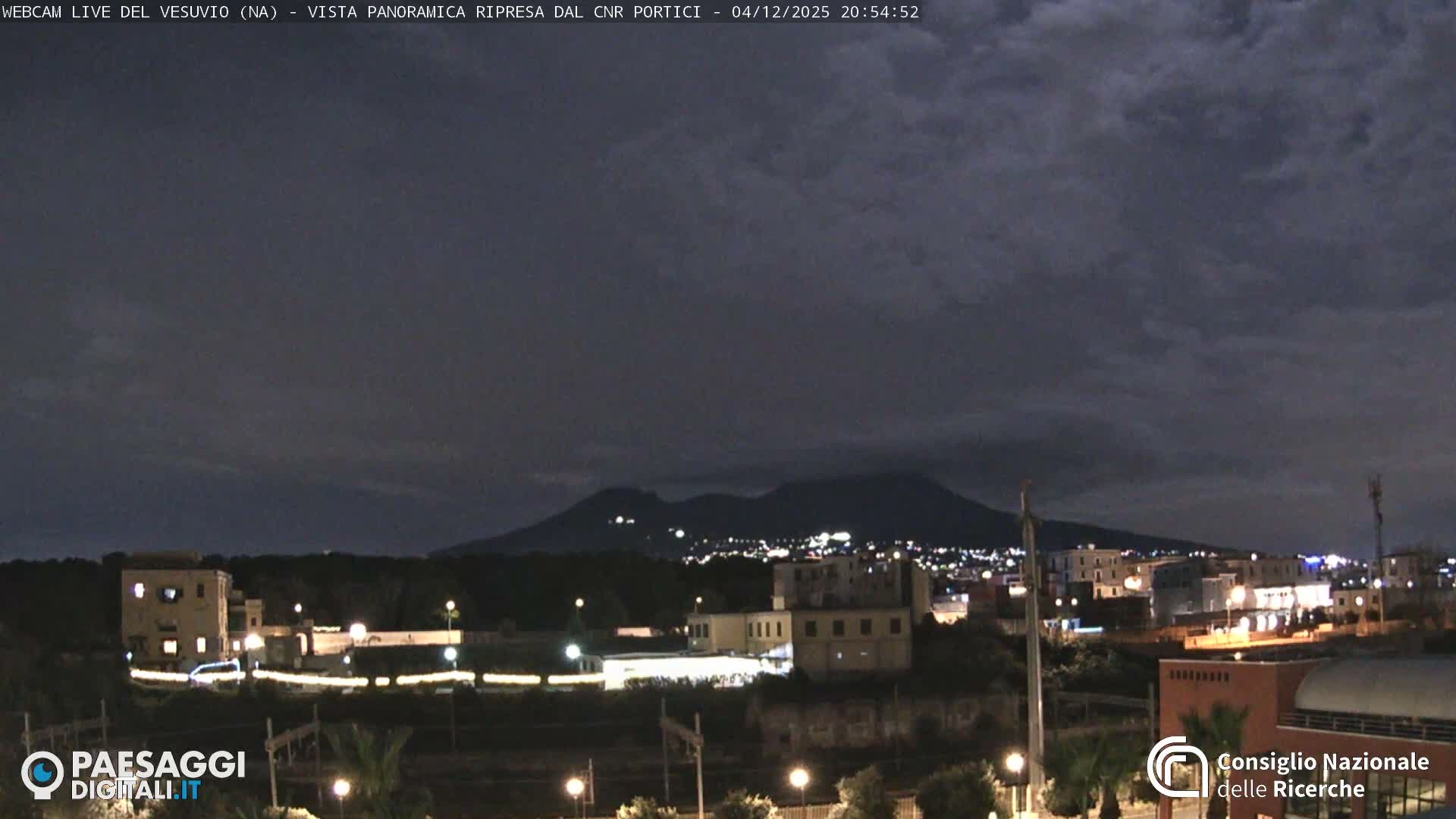  Mount Vesuvius Volcano (Vulcano Vesuvio) Panaromic Live Cam- Naples, Campania, Italy