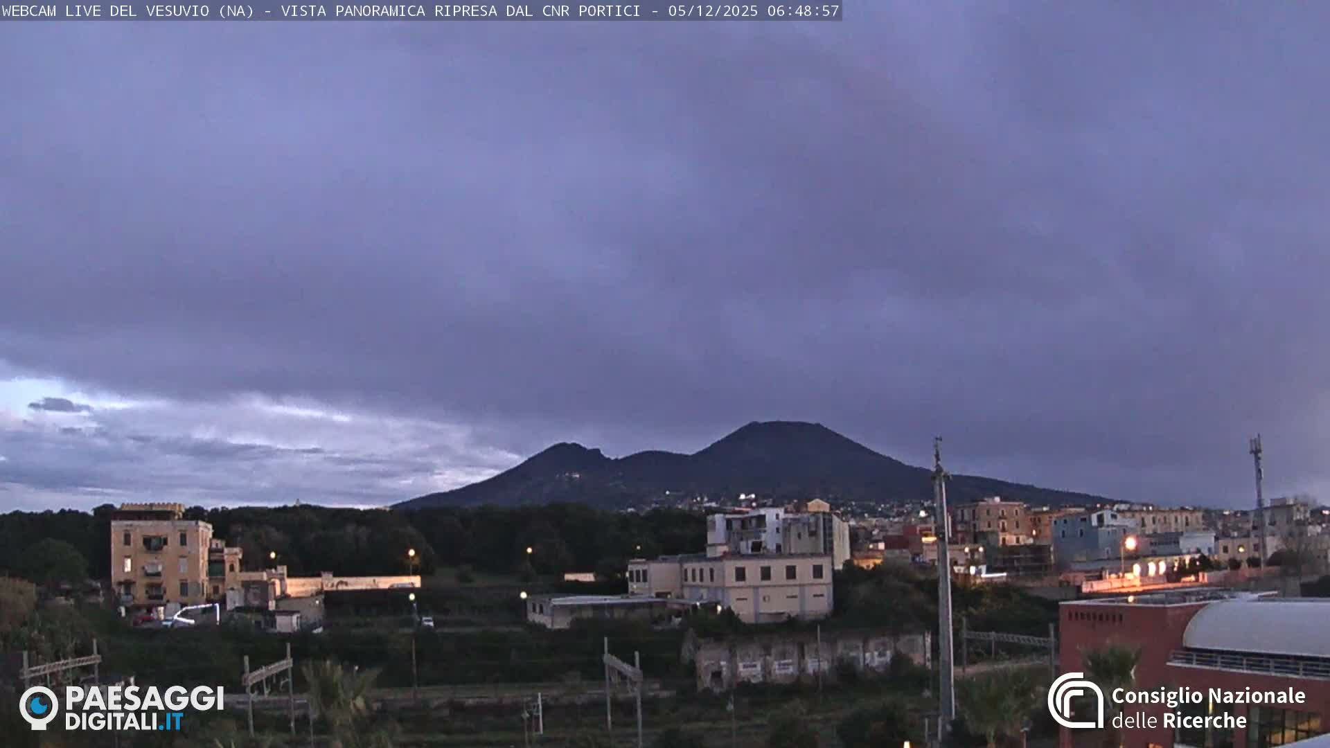  Mount Vesuvius Volcano (Vulcano Vesuvio) Panaromic Live Cam- Naples, Campania, Italy