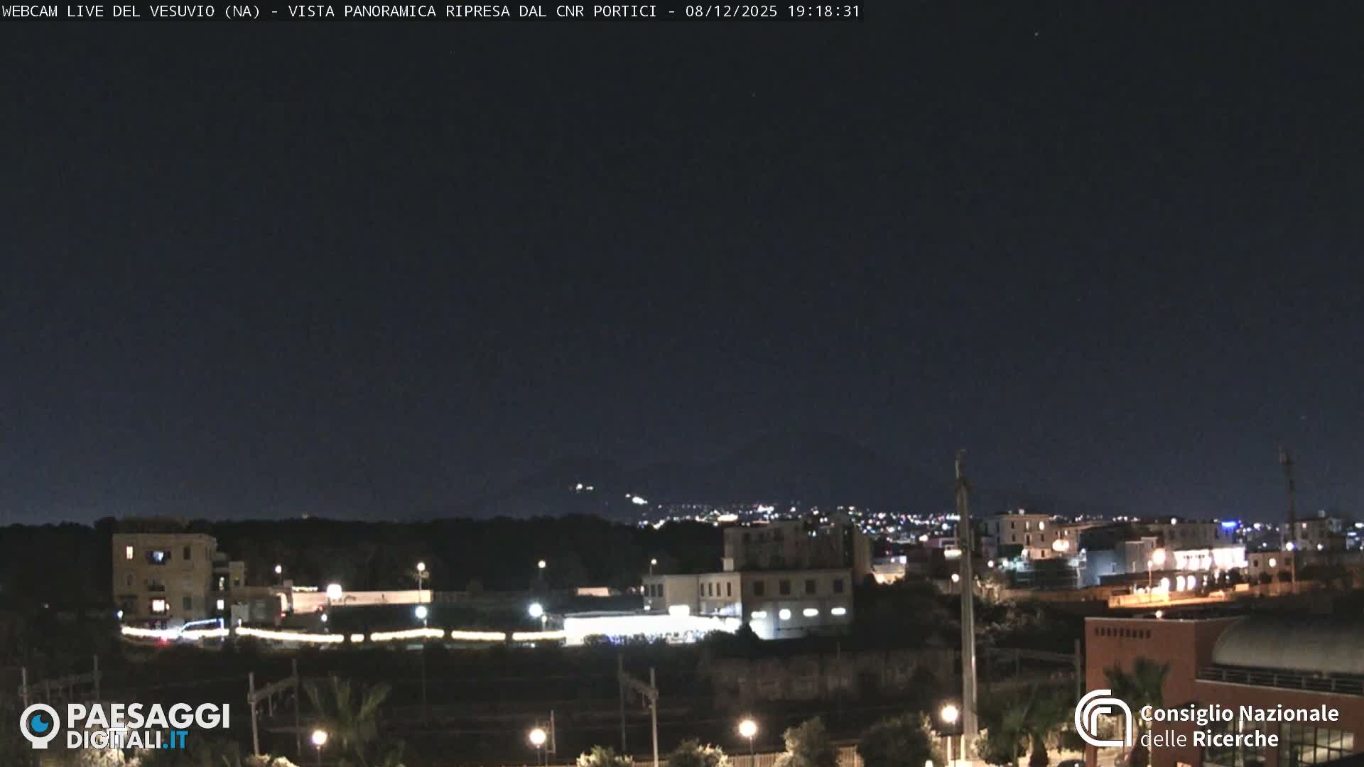  Mount Vesuvius Volcano (Vulcano Vesuvio) Panaromic Live Cam- Naples, Campania, Italy