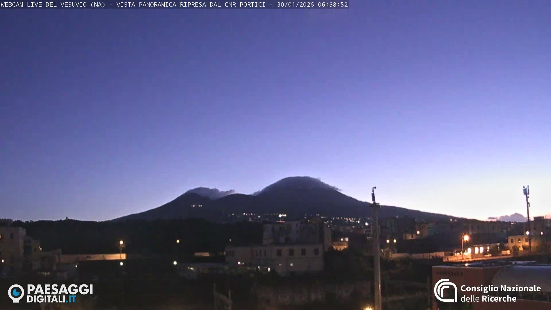  Mount Vesuvius Volcano (Vulcano Vesuvio) Panaromic Live Cam- Naples, Campania, Italy