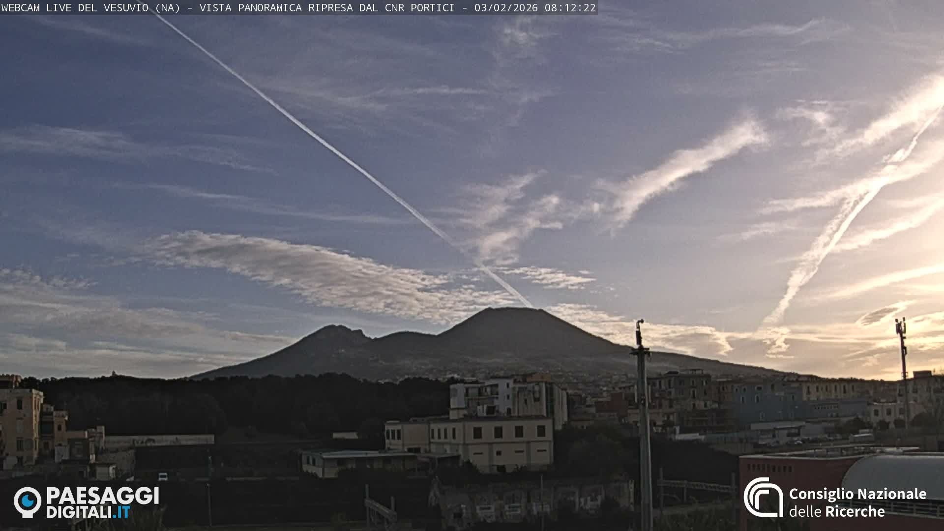 Mount Vesuvius Volcano (Vulcano Vesuvio) Panaromic Live Cam- Naples, Campania, Italy