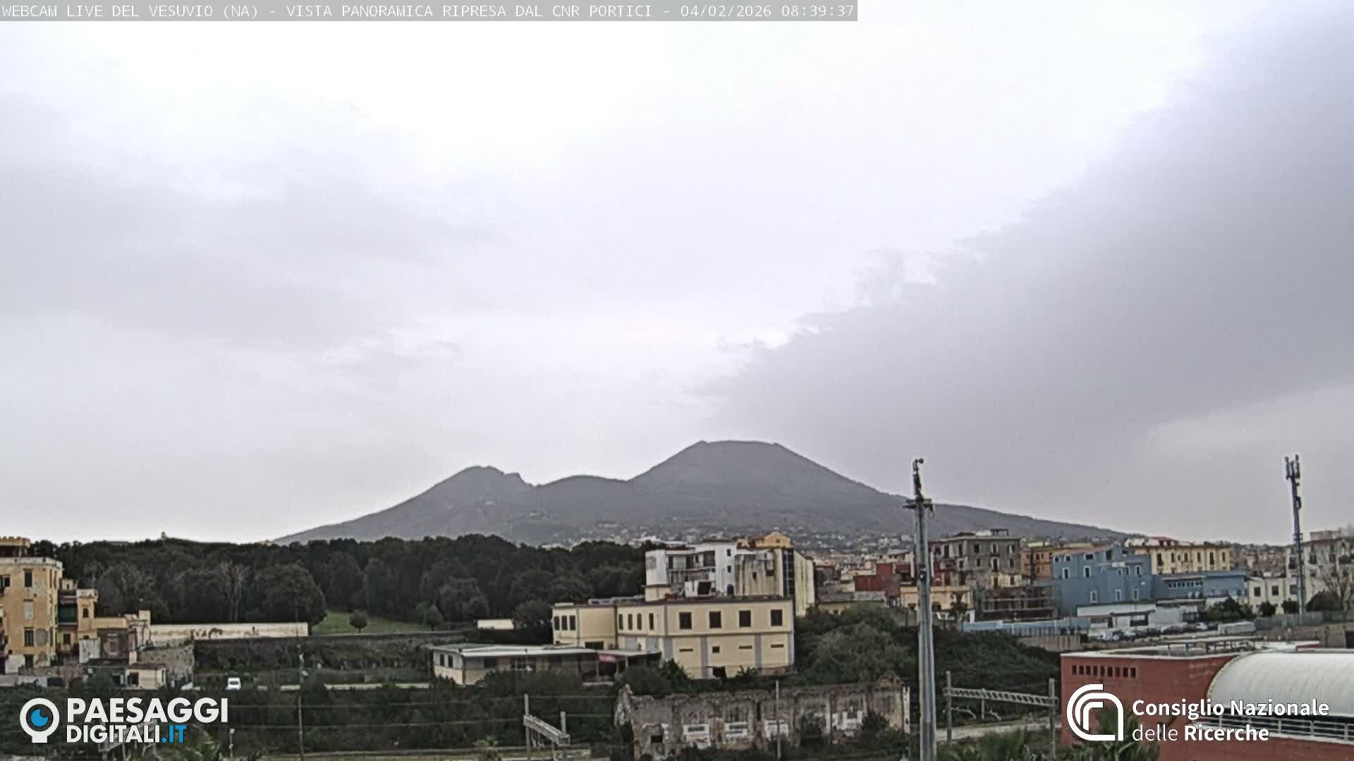  Mount Vesuvius Volcano (Vulcano Vesuvio) Panaromic Live Cam- Naples, Campania, Italy