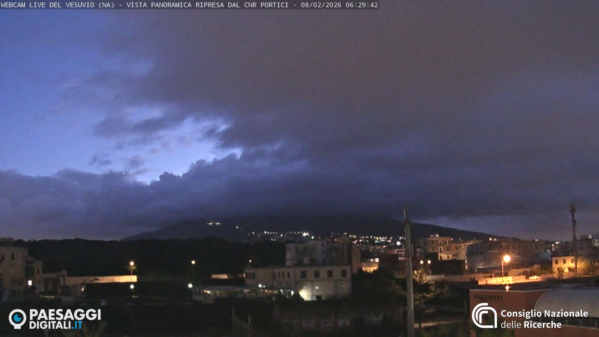  Mount Vesuvius Volcano (Vulcano Vesuvio) Panaromic Live Cam- Naples, Campania, Italy