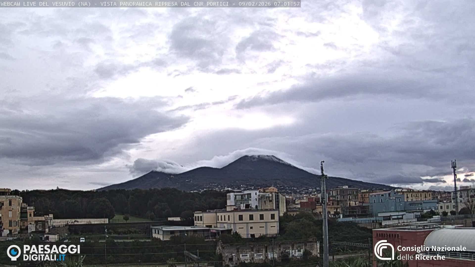  Mount Vesuvius Volcano (Vulcano Vesuvio) Panaromic Live Cam- Naples, Campania, Italy