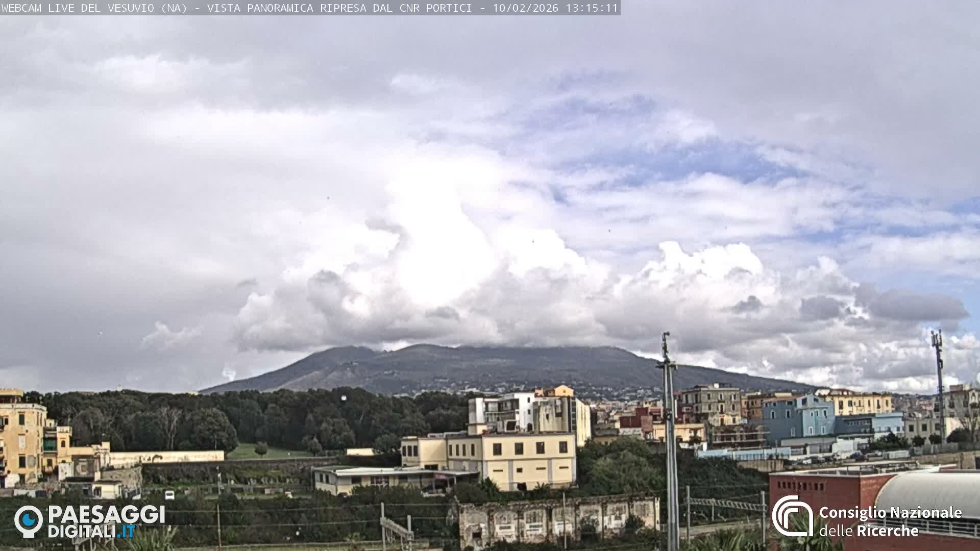 Mount Vesuvius Volcano (Vulcano Vesuvio) Panaromic Live Cam- Naples, Campania, Italy