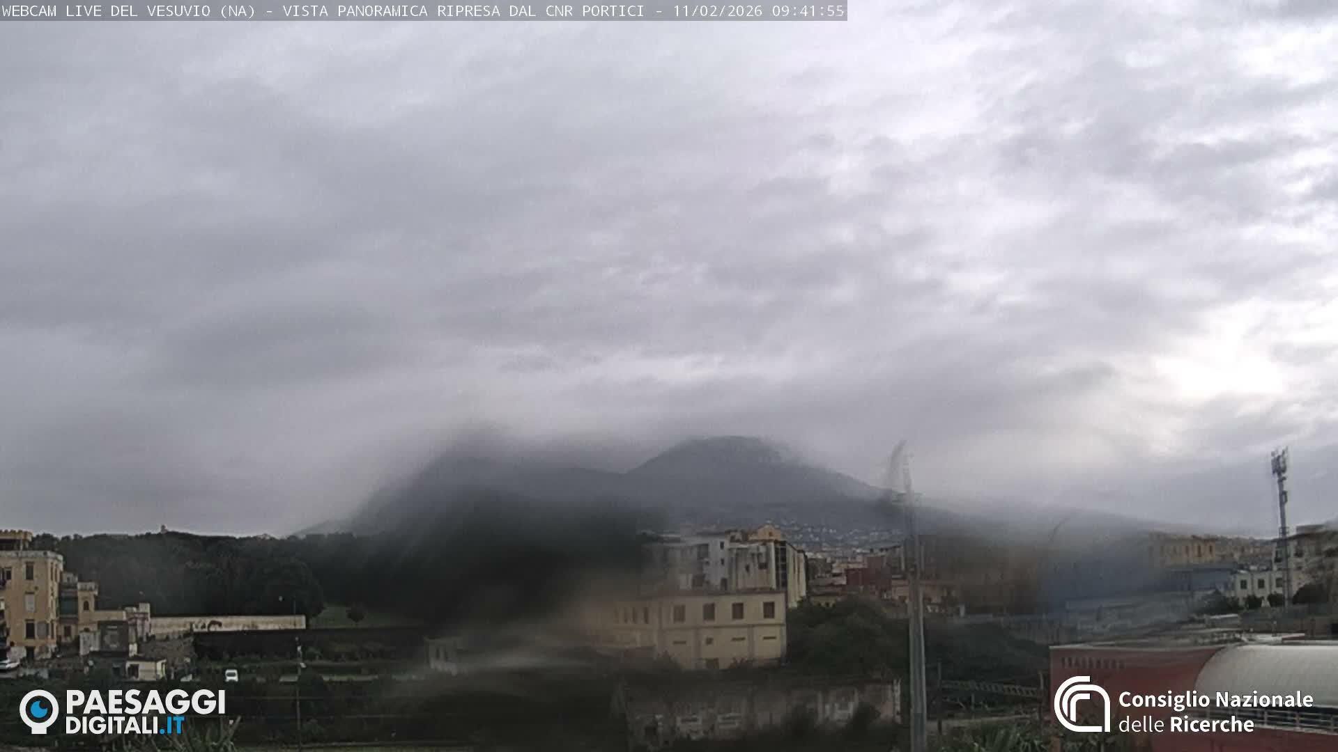  Mount Vesuvius Volcano (Vulcano Vesuvio) Panaromic Live Cam- Naples, Campania, Italy