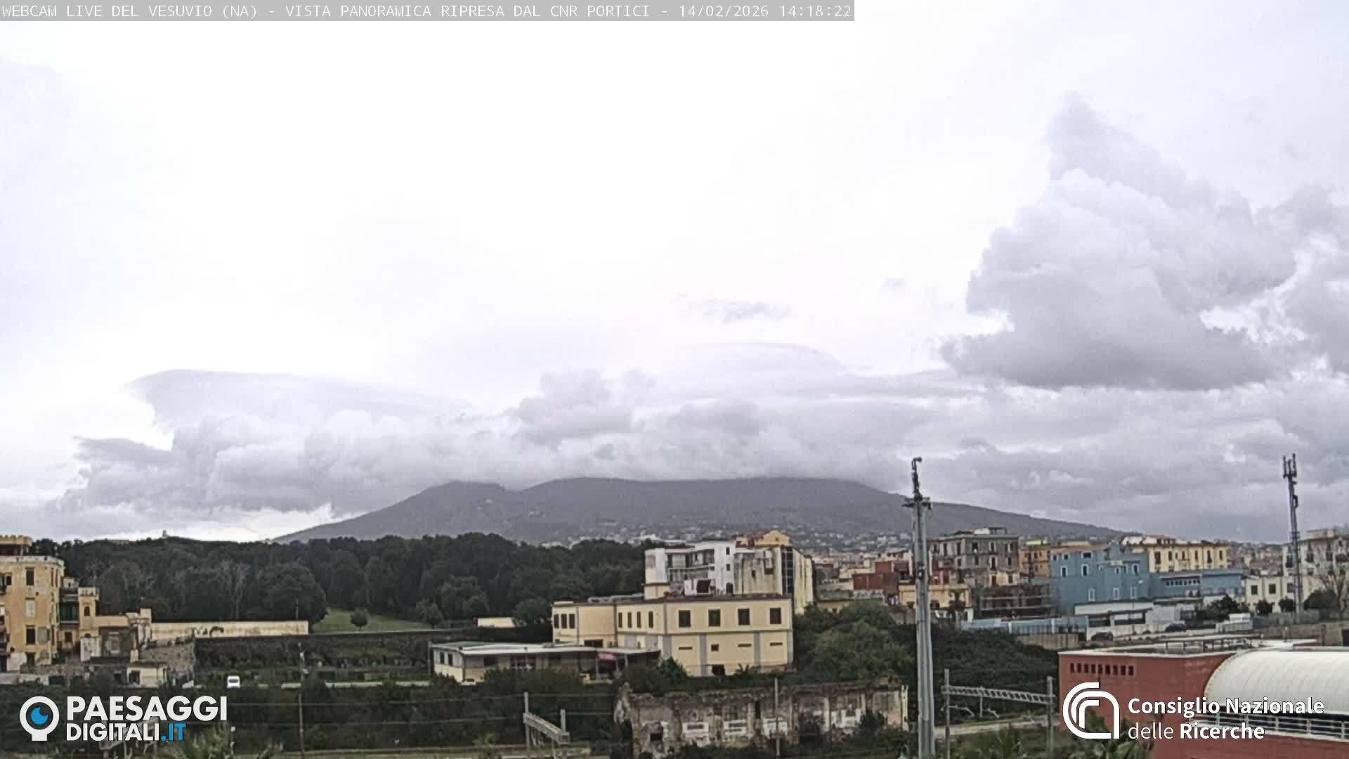  Mount Vesuvius Volcano (Vulcano Vesuvio) Panaromic Live Cam- Naples, Campania, Italy
