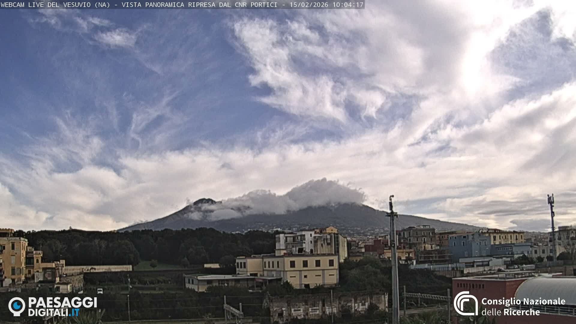  Mount Vesuvius Volcano (Vulcano Vesuvio) Panaromic Live Cam- Naples, Campania, Italy