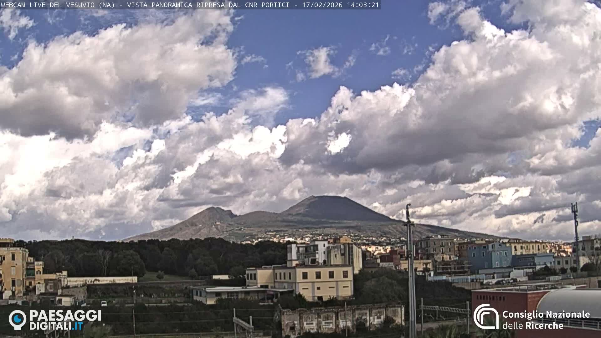  Mount Vesuvius Volcano (Vulcano Vesuvio) Panaromic Live Cam- Naples, Campania, Italy
