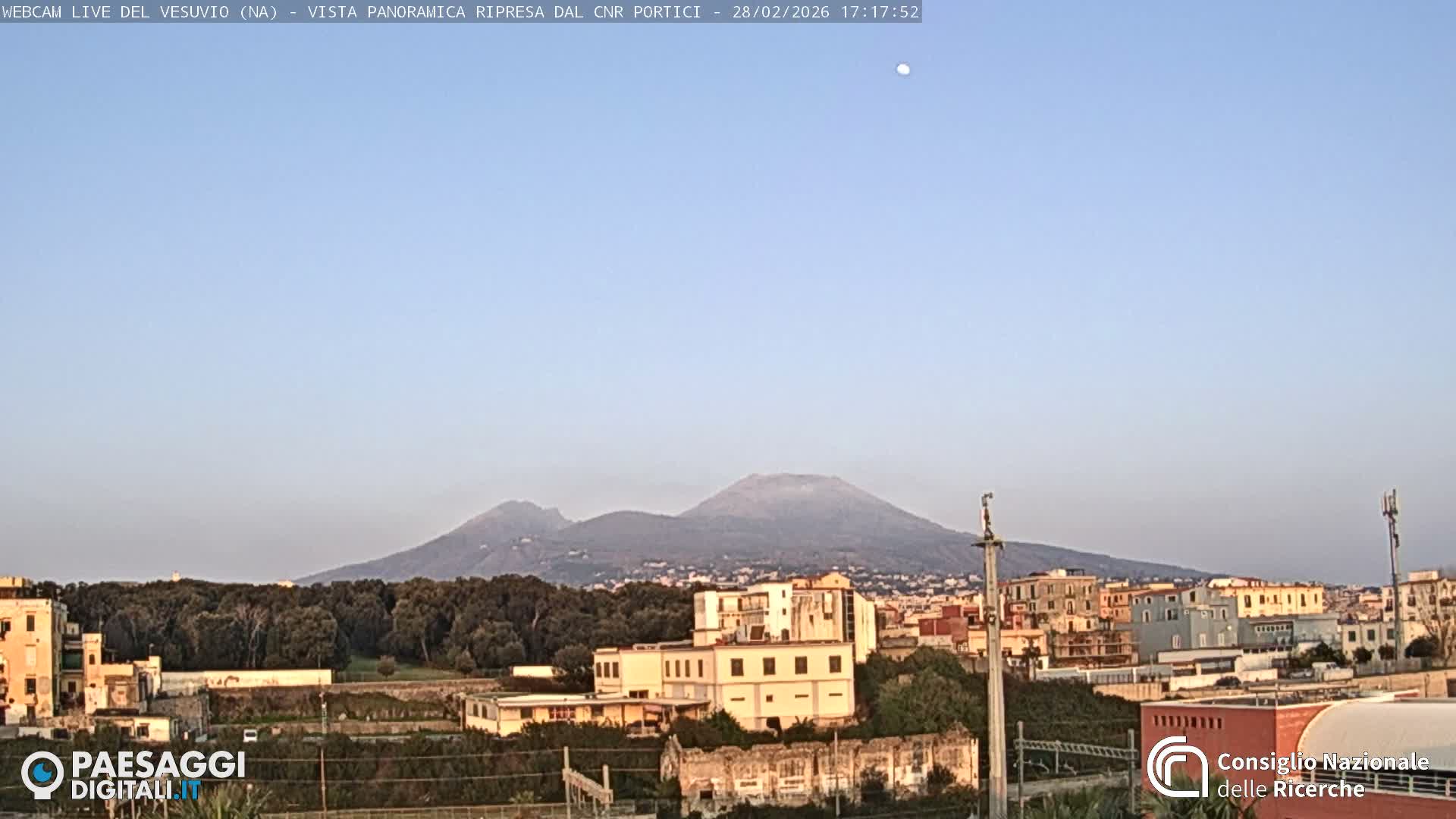  Mount Vesuvius Volcano (Vulcano Vesuvio) Panaromic Live Cam- Naples, Campania, Italy