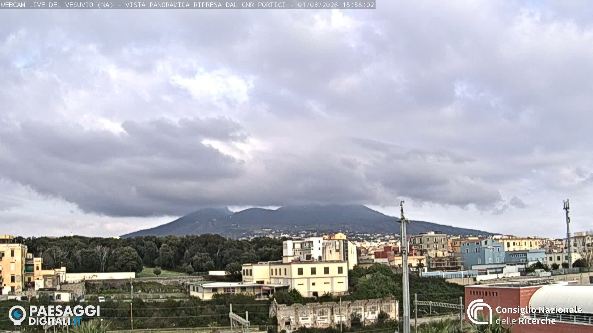  Mount Vesuvius Volcano (Vulcano Vesuvio) Panaromic Live Cam- Naples, Campania, Italy
