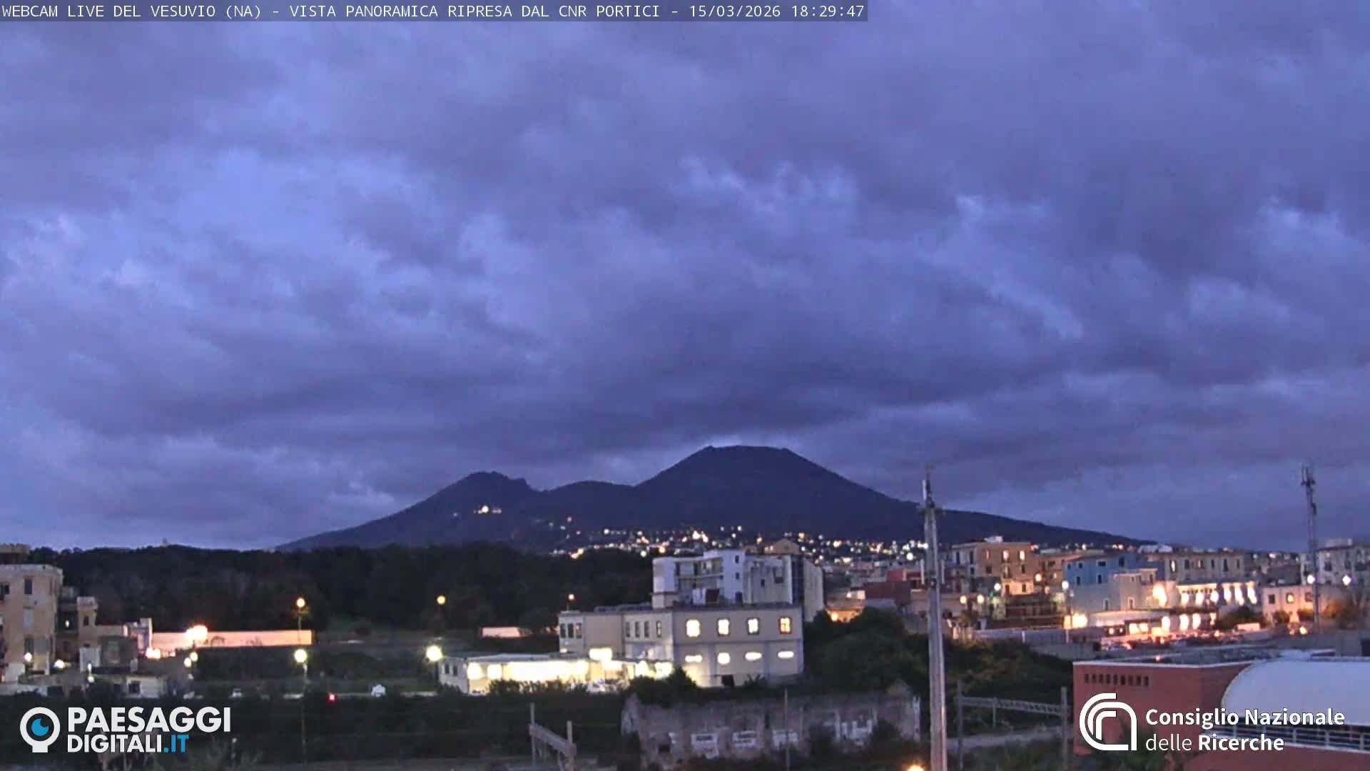  Mount Vesuvius Volcano (Vulcano Vesuvio) Panaromic Live Cam- Naples, Campania, Italy