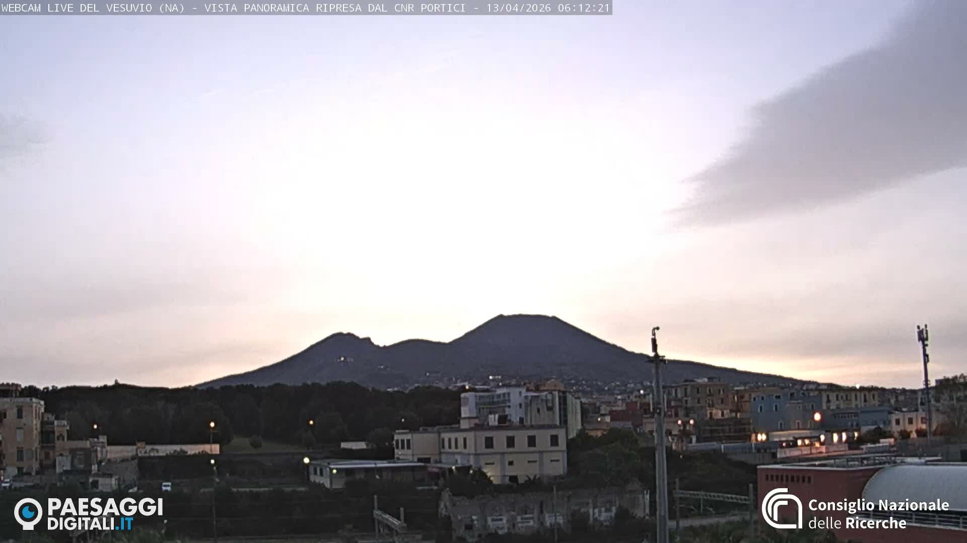  Mount Vesuvius Volcano (Vulcano Vesuvio) Panaromic Live Cam- Naples, Campania, Italy