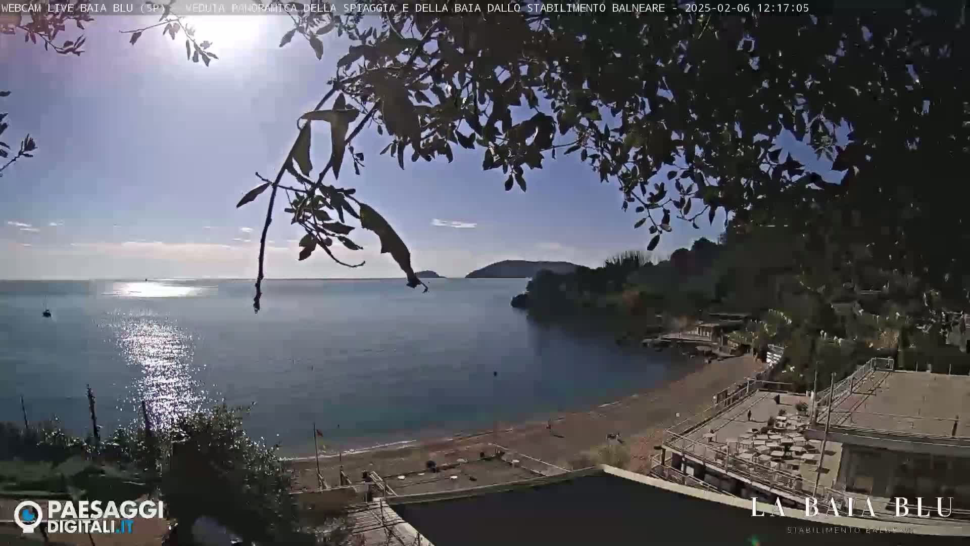 Baia Blu Beach live Cam - La Spezia, Liguria, Italy