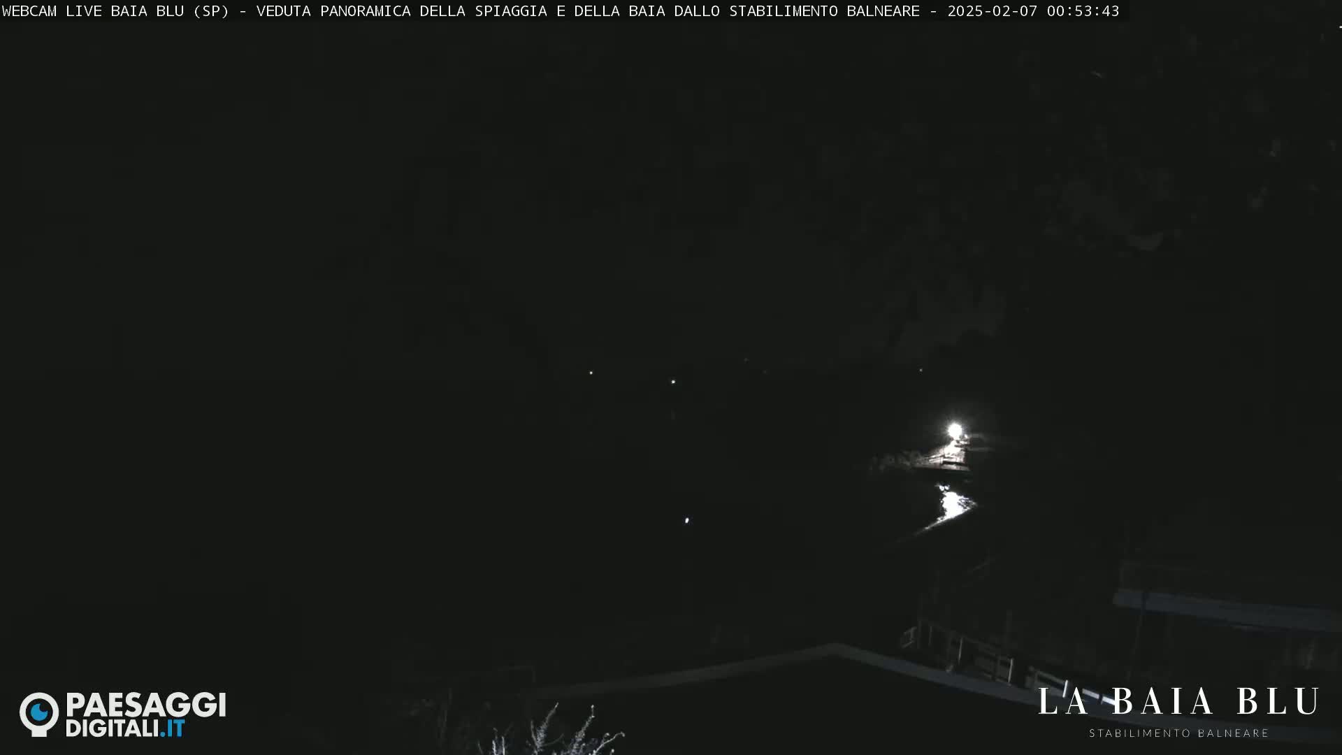 Baia Blu Beach live Cam - La Spezia, Liguria, Italy