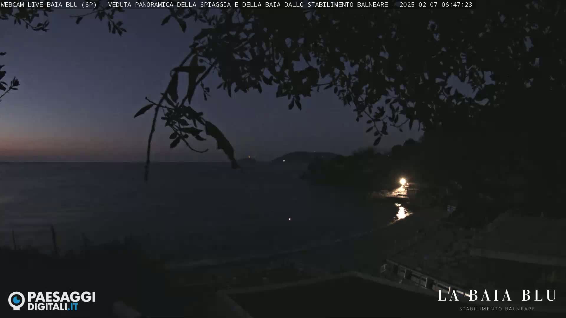 Baia Blu Beach live Cam - La Spezia, Liguria, Italy