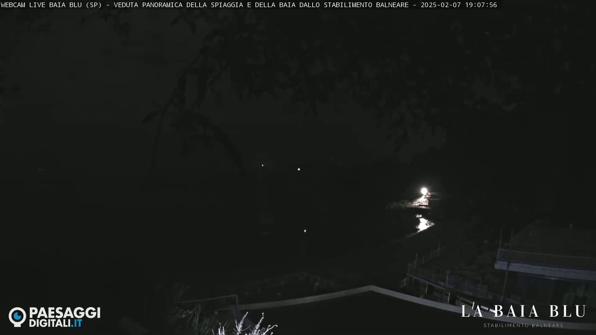 Baia Blu Beach live Cam - La Spezia, Liguria, Italy