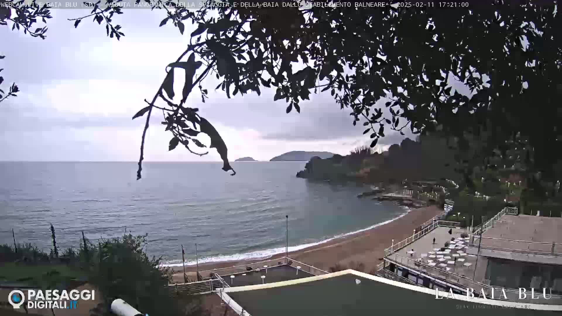 Baia Blu Beach live Cam - La Spezia, Liguria, Italy