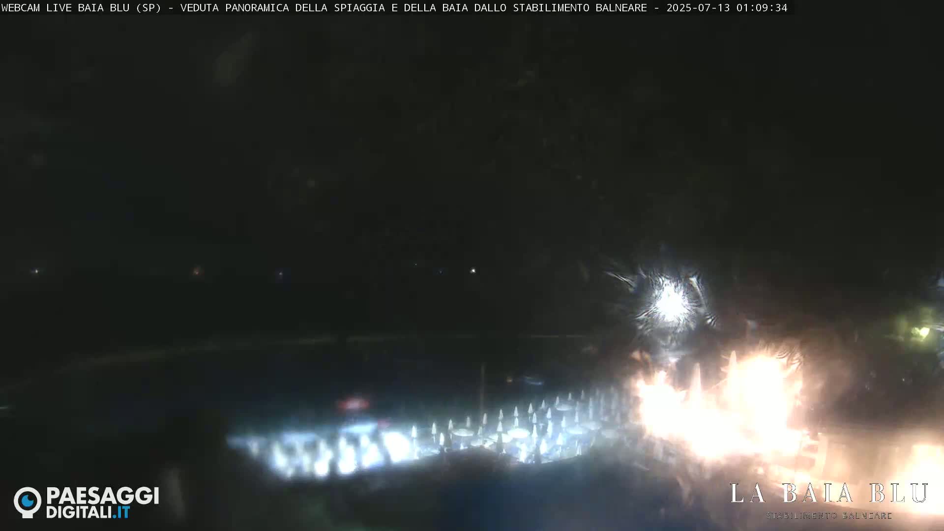 Baia Blu Beach live Cam - La Spezia, Liguria, Italy