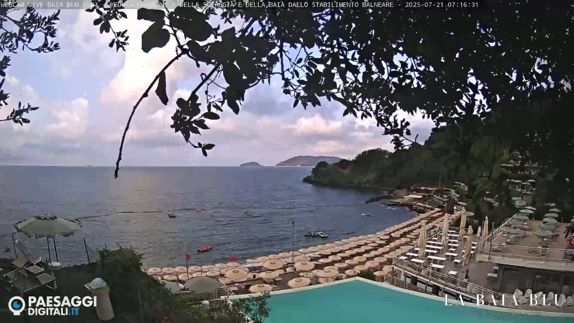 Baia Blu Beach live Cam - La Spezia, Liguria, Italy