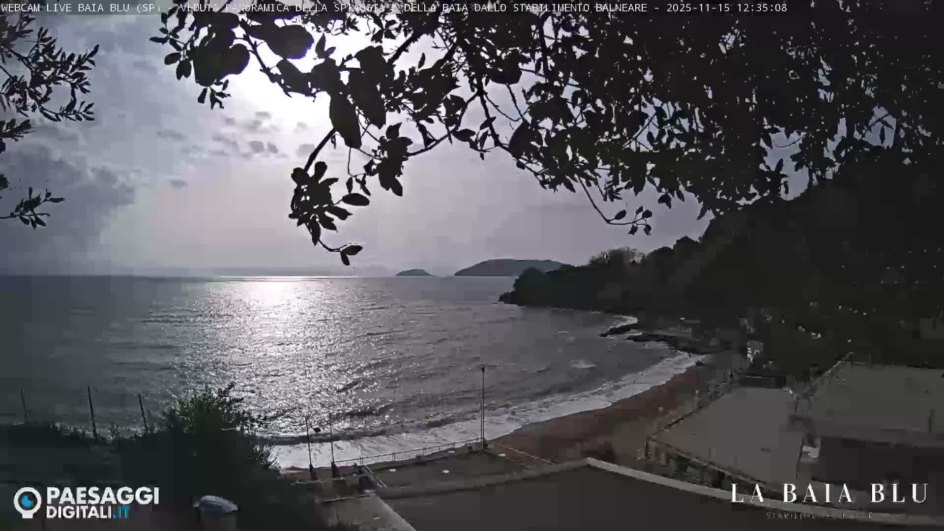 Baia Blu Beach live Cam - La Spezia, Liguria, Italy