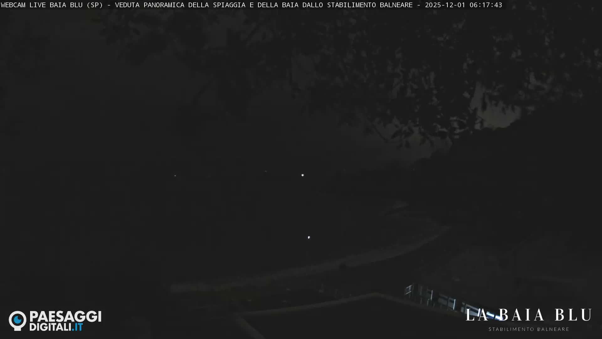 Baia Blu Beach live Cam - La Spezia, Liguria, Italy