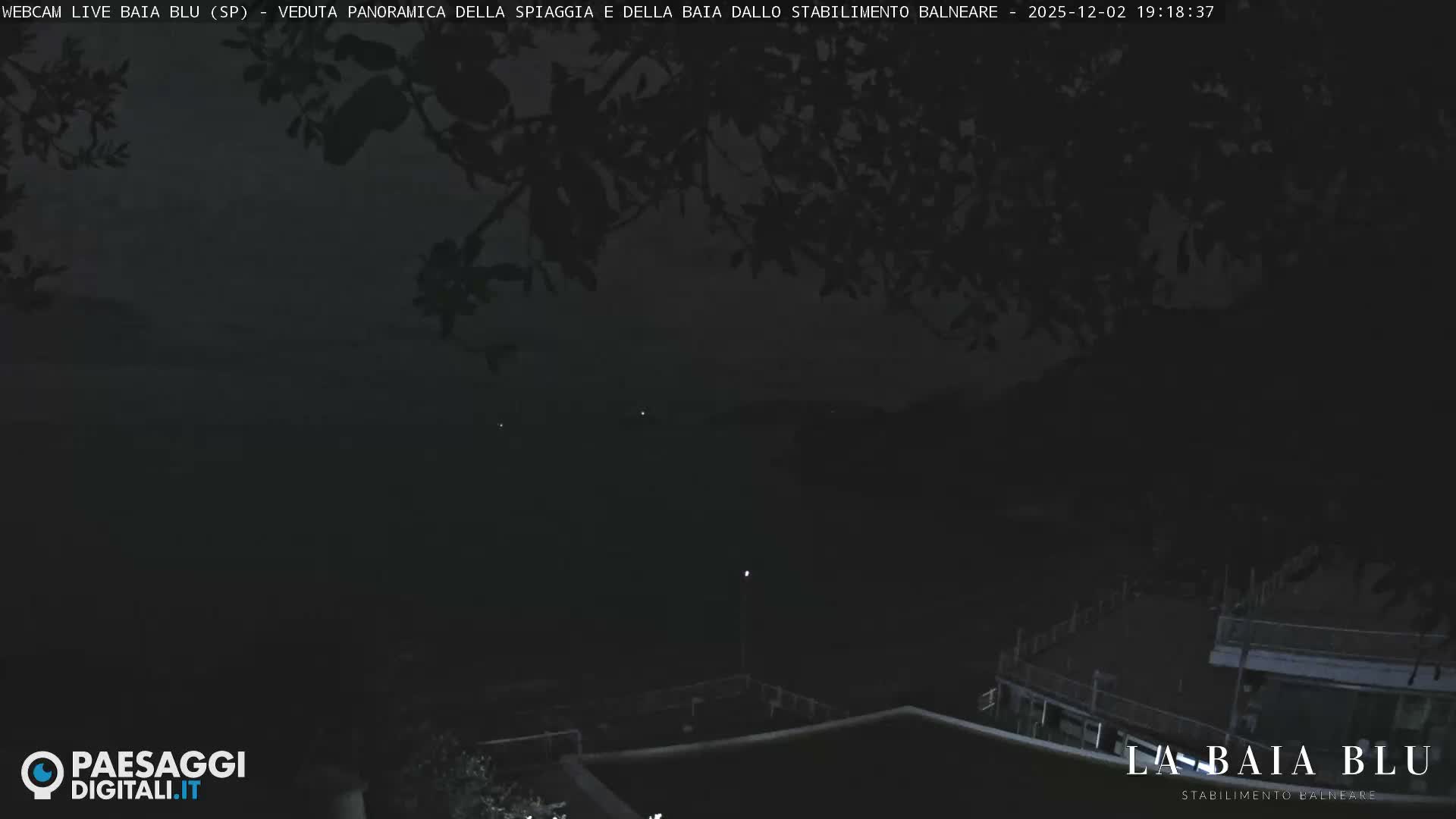 Baia Blu Beach live Cam - La Spezia, Liguria, Italy