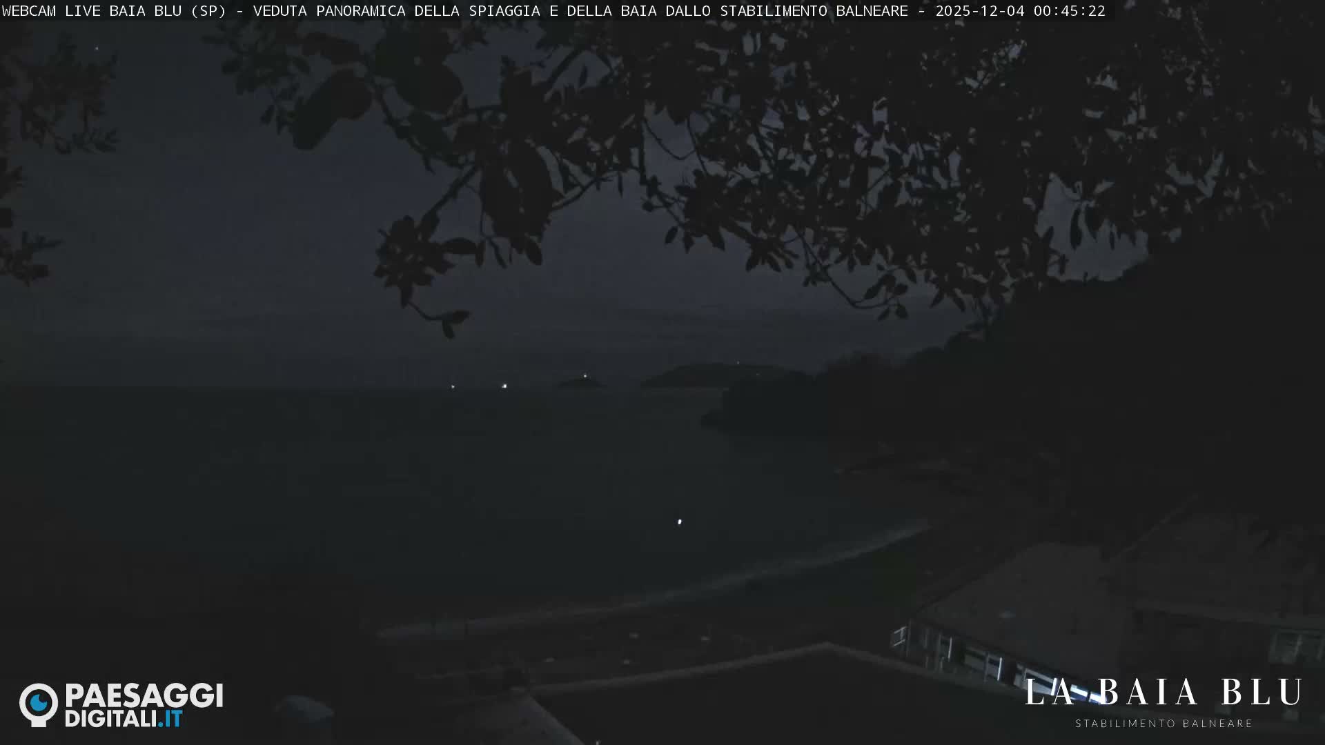 Baia Blu Beach live Cam - La Spezia, Liguria, Italy