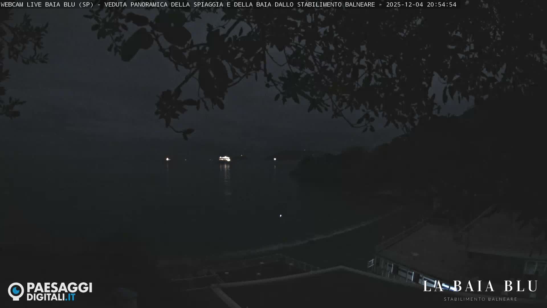 Baia Blu Beach live Cam - La Spezia, Liguria, Italy