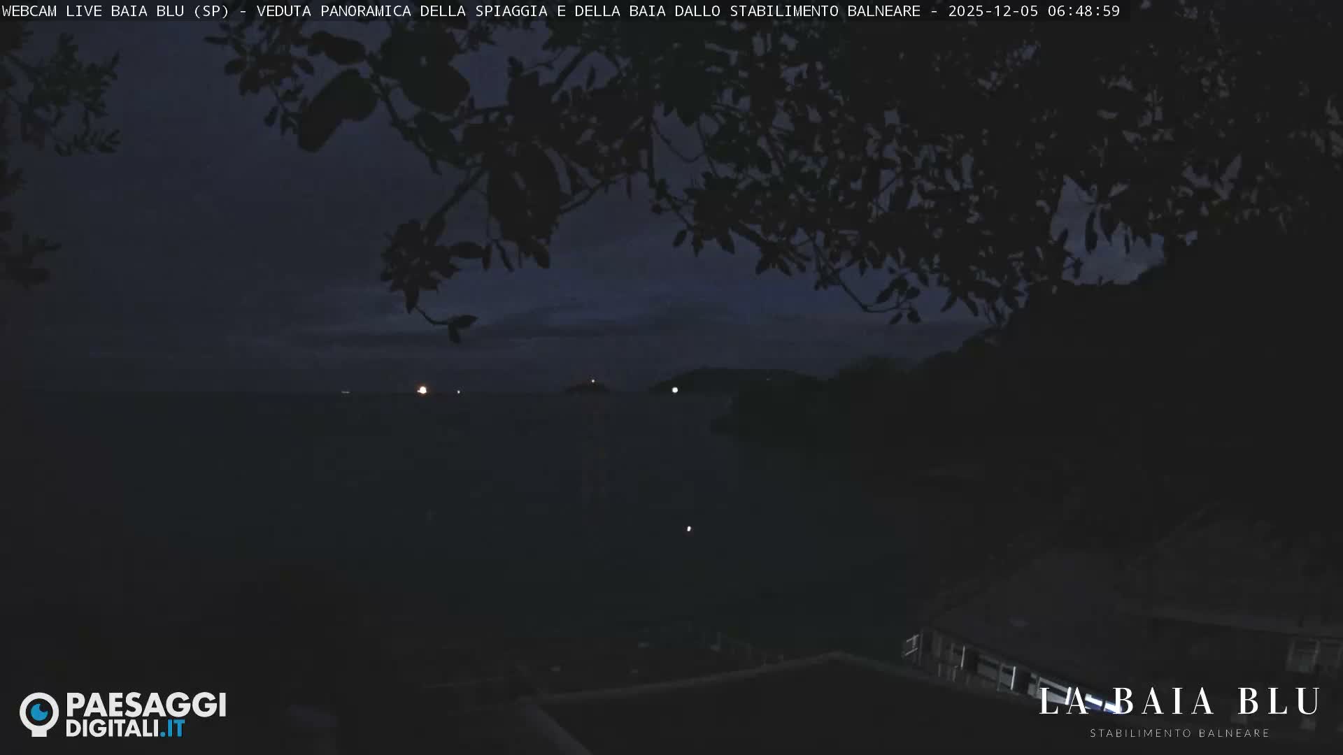 Baia Blu Beach live Cam - La Spezia, Liguria, Italy