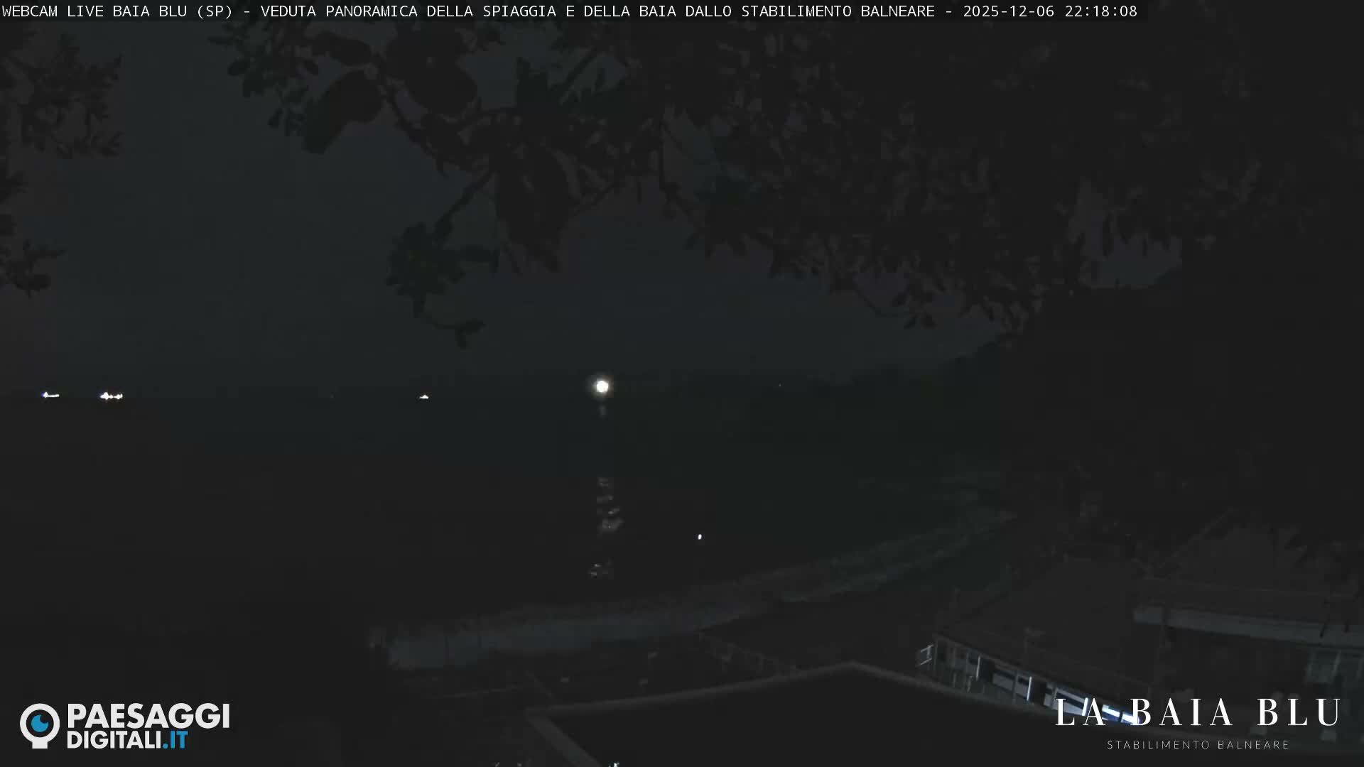 Baia Blu Beach live Cam - La Spezia, Liguria, Italy