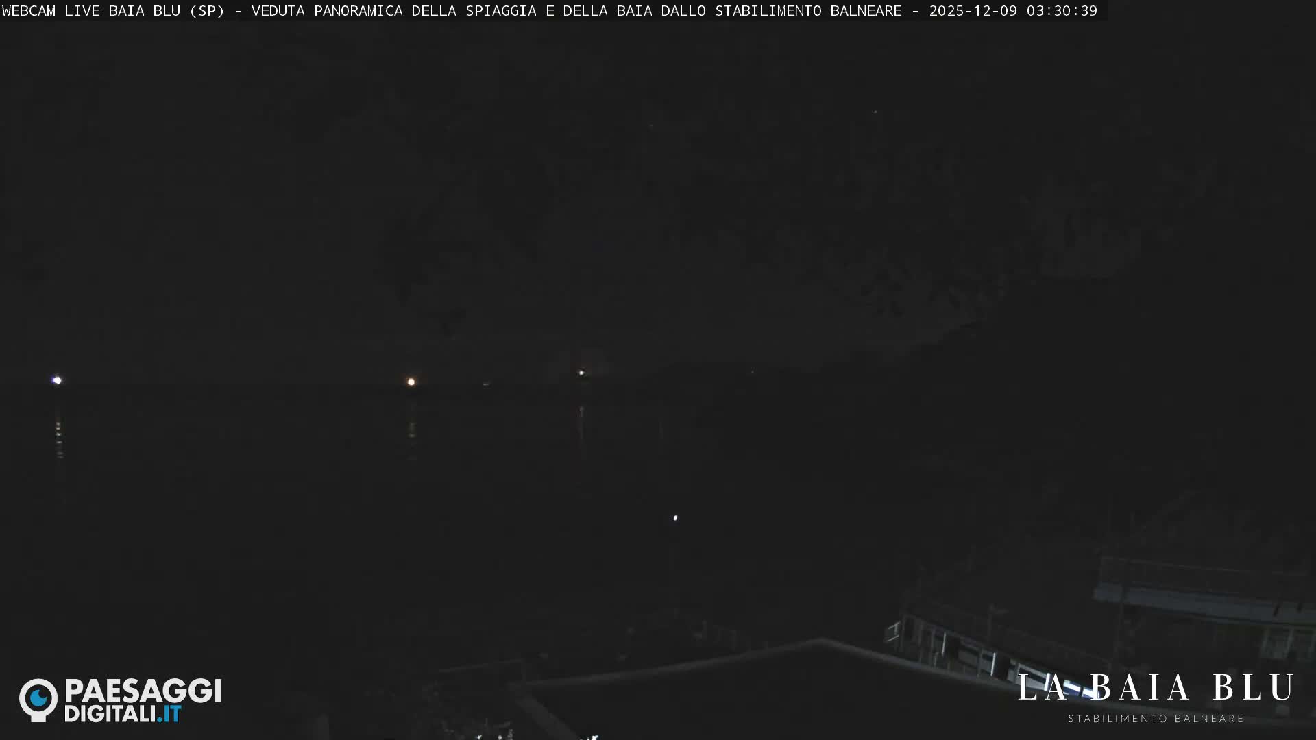Baia Blu Beach live Cam - La Spezia, Liguria, Italy