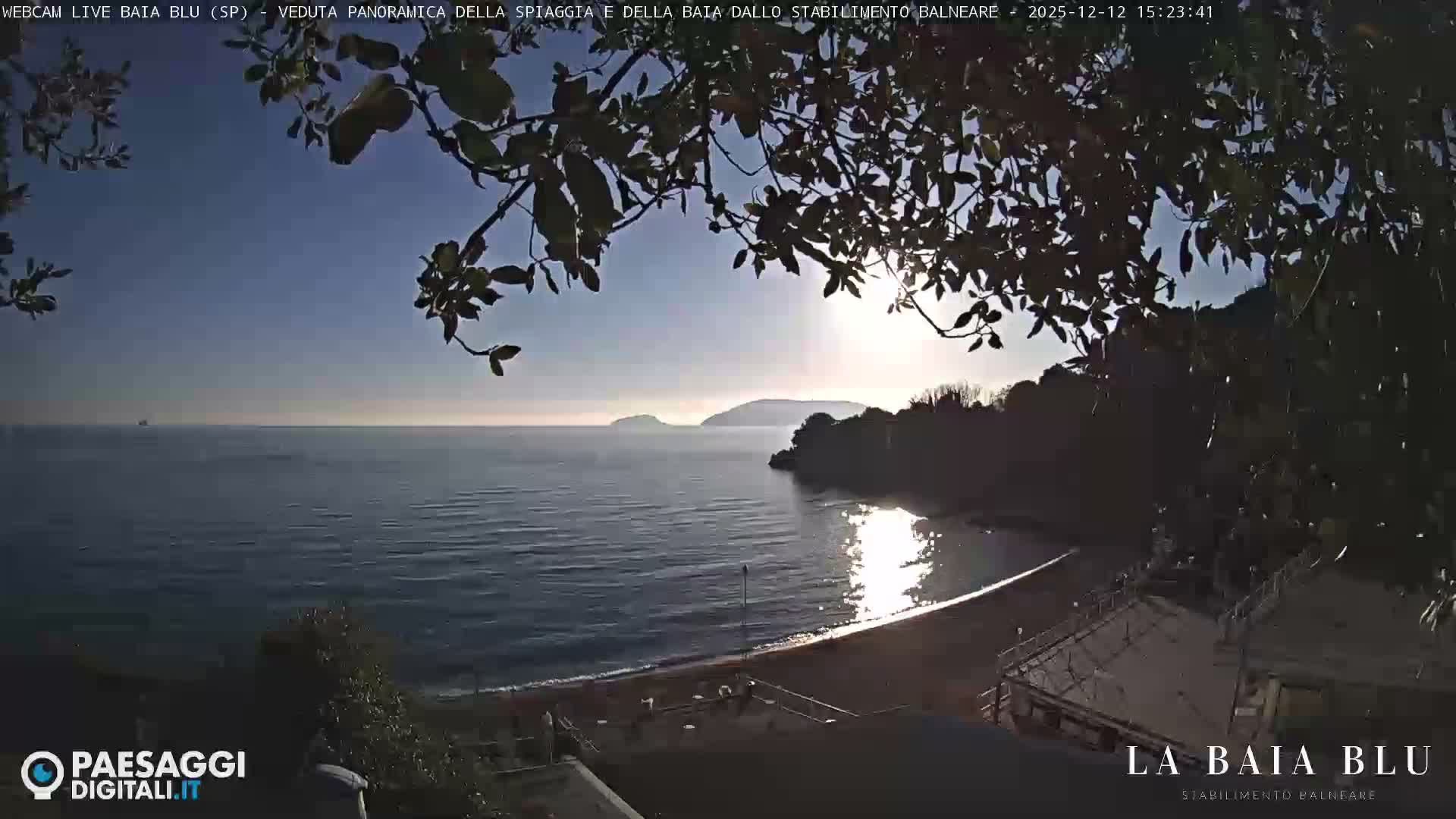 Baia Blu Beach live Cam - La Spezia, Liguria, Italy