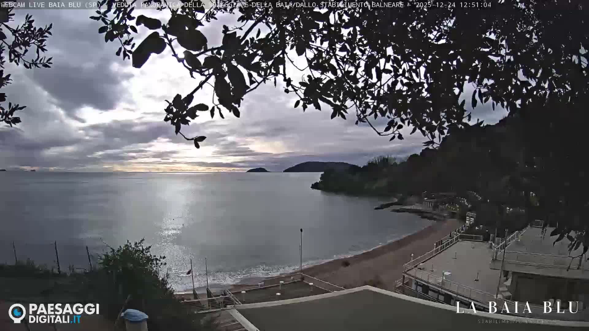 Baia Blu Beach live Cam - La Spezia, Liguria, Italy
