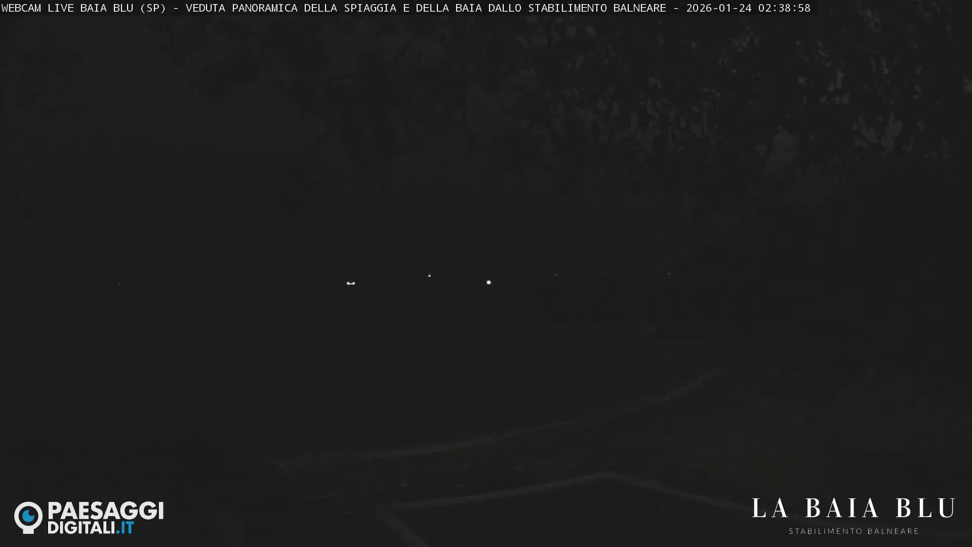 Baia Blu Beach live Cam - La Spezia, Liguria, Italy