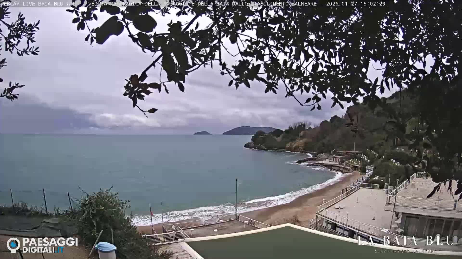 Baia Blu Beach live Cam - La Spezia, Liguria, Italy