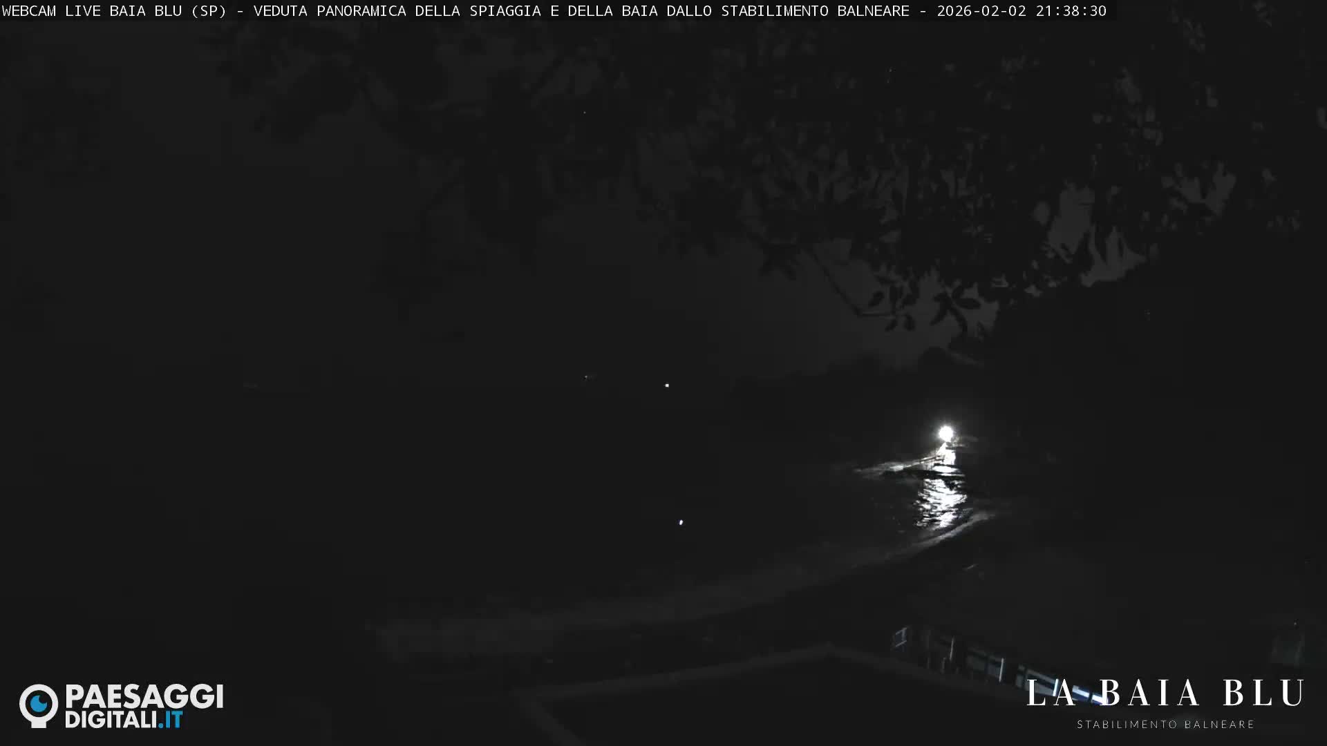 Baia Blu Beach live Cam - La Spezia, Liguria, Italy