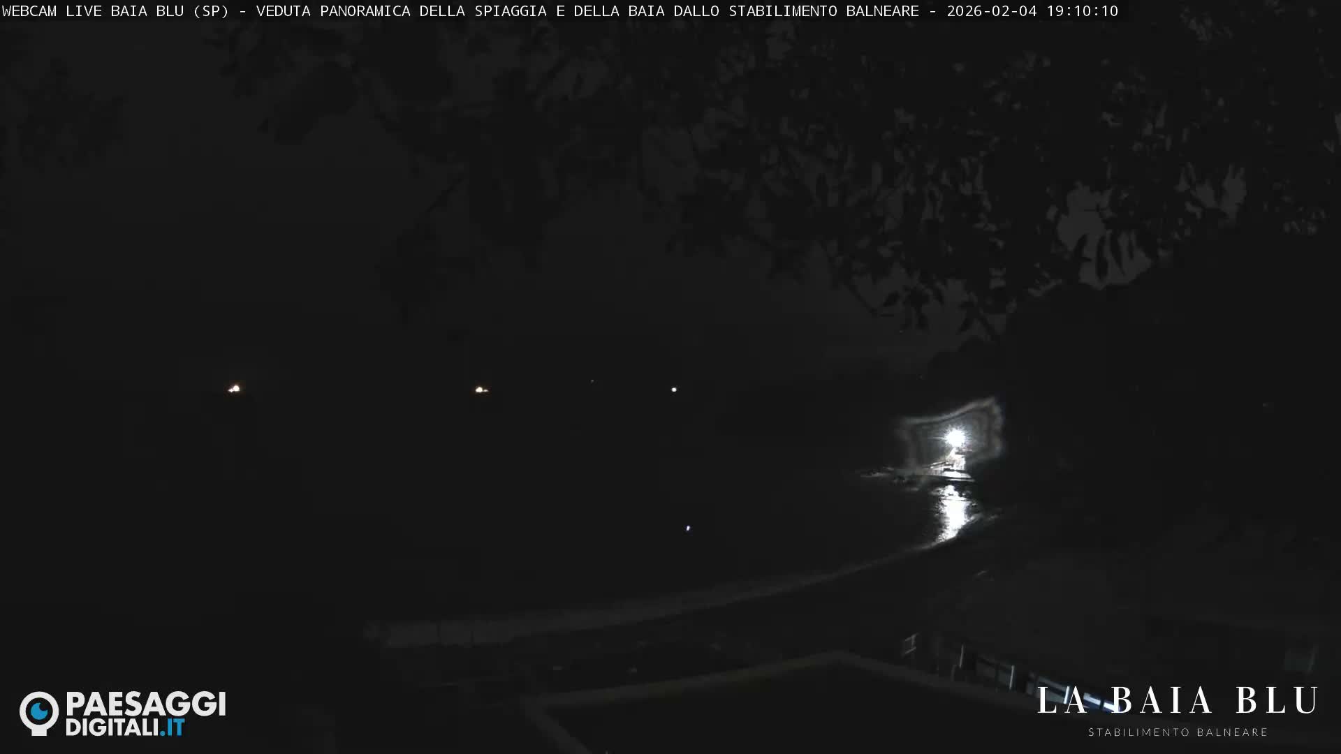 Baia Blu Beach live Cam - La Spezia, Liguria, Italy