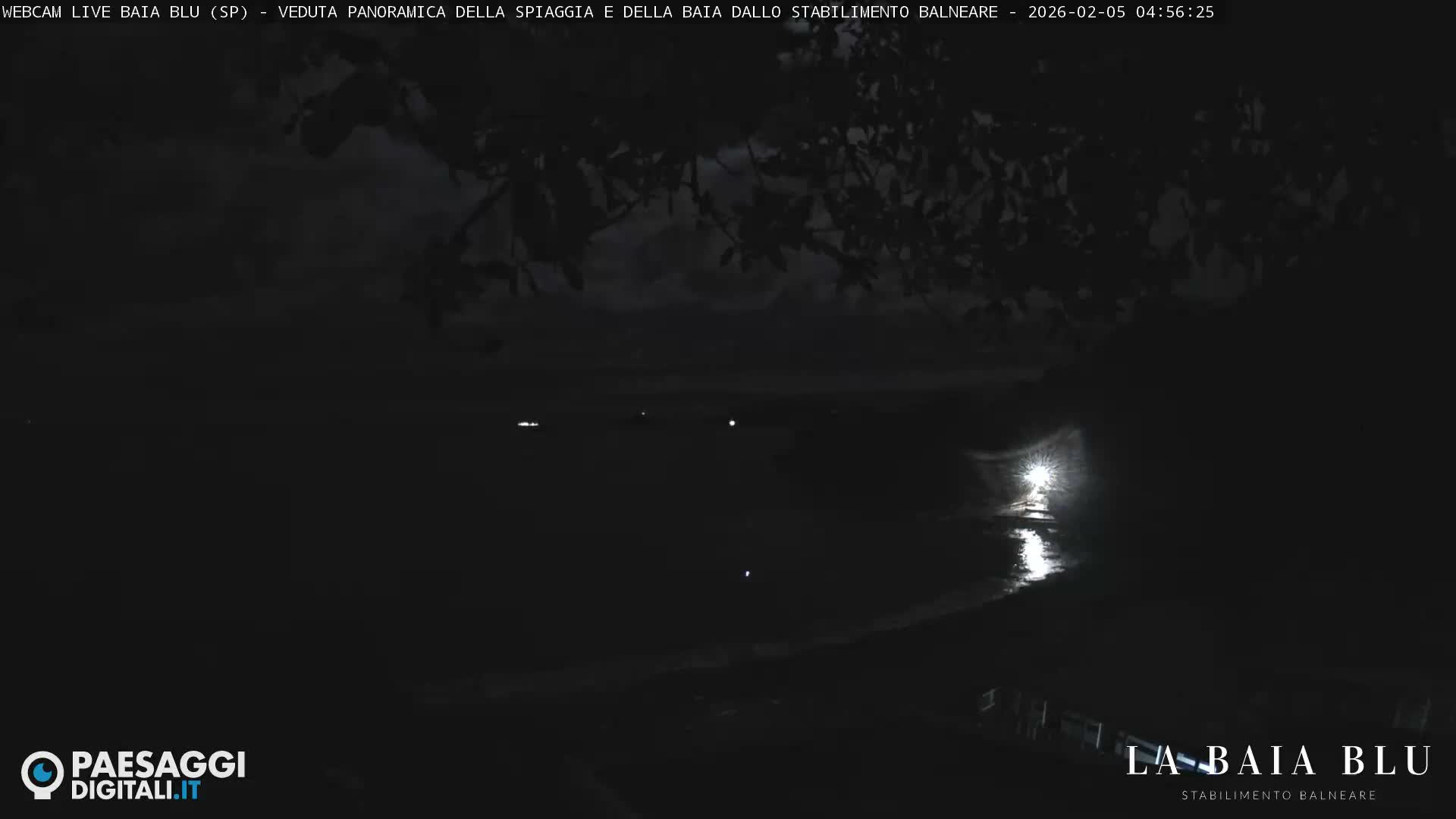 Baia Blu Beach live Cam - La Spezia, Liguria, Italy